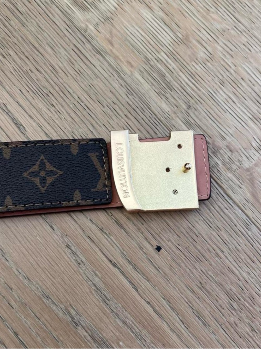 Louis Vuitton Monogram Belt | Gold LV Buckle | Size 32” | Like New! - Picture 5 of 7